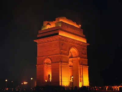 Photo of the Night View at India Gate.